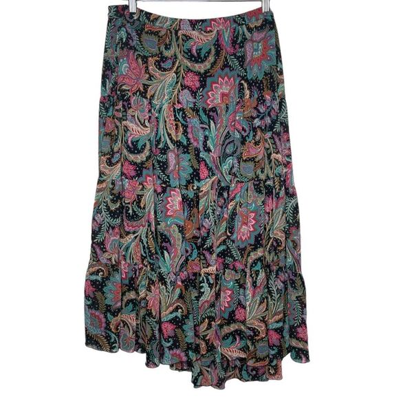 Linea by Louis Dell’Olio Floral Skirt size Large modest floral - Picture 2 of 4